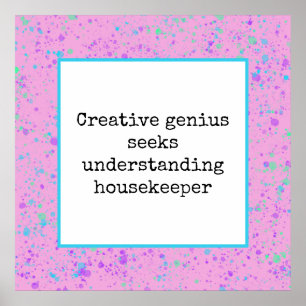 Creative Genius sucht den Housekeeper zu verstehen Poster