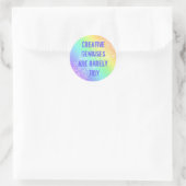 Creative Geniuses sind selten Tidy Rainbow Sticker (Tasche)