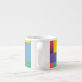Creative Geometric: Abstrakte Vintage Abdeckung. Espressotasse (Rückseite)