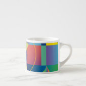 Creative Geometric: Abstrakte Vintage Abdeckung. Espressotasse (Rechts)