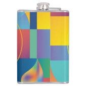 Creative Geometric: Abstrakte Vintage Abdeckung. Flachmann (Rückseite)