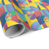 Creative Geometric: Abstrakte Vintage Abdeckung. Geschenkpapier (Rolleneckpunkt)