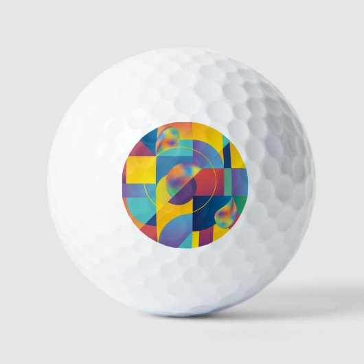 Creative Geometric: Abstrakte Vintage Abdeckung. Golfball (Vorderseite)