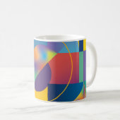Creative Geometric: Abstrakte Vintage Abdeckung. Kaffeetasse (VorderseiteRechts)