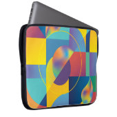 Creative Geometric: Abstrakte Vintage Abdeckung. Laptopschutzhülle (Vorne Rechts)