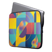 Creative Geometric: Abstrakte Vintage Abdeckung. Laptopschutzhülle (Vorderseite Links)