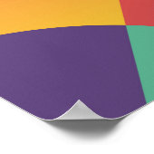 Creative Geometric: Abstrakte Vintage Abdeckung. Poster (Ecke)