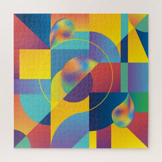 Creative Geometric: Abstrakte Vintage Abdeckung. Puzzle (Vertikal)