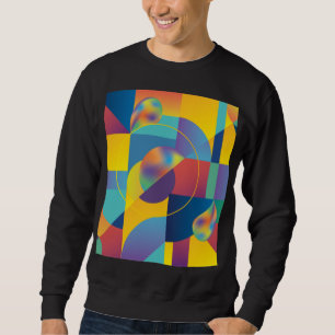 Creative Geometric: Abstrakte Vintage Abdeckung. Sweatshirt