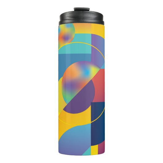 Creative Geometric: Abstrakte Vintage Abdeckung. Thermosbecher (Vorderseite)