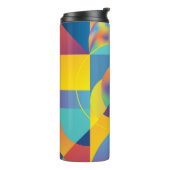 Creative Geometric: Abstrakte Vintage Abdeckung. Thermosbecher (Nach links gedreht)