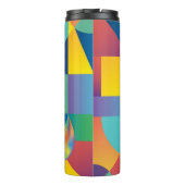 Creative Geometric: Abstrakte Vintage Abdeckung. Thermosbecher (Rückseite)