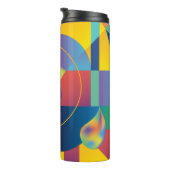 Creative Geometric: Abstrakte Vintage Abdeckung. Thermosbecher (Nach rechts gedreht)