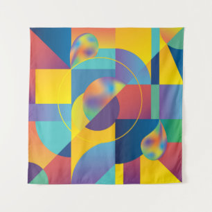 Creative Geometric: Abstrakte Vintage Abdeckung. Wandteppich