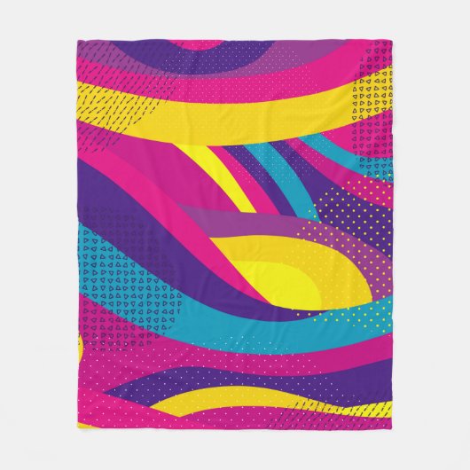 Creative geometric colorful bright background with fleecedecke (Vorderseite)