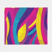 Creative geometric colorful bright background with fleecedecke (Vorderseite (Horizontal))