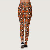 Creative Geometric, Modernes Abstraktes Rot. Leggings (Rückseite)
