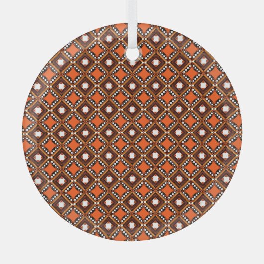 Creative Geometric, Modernes Abstraktes Rot. Ornament Aus Glas (Vorderseite)