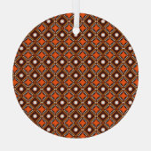 Creative Geometric, Modernes Abstraktes Rot. Ornament Aus Glas (Rückseite)