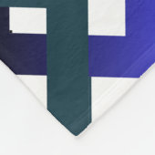 Creative geometry blue tones fleecedecke (Ecke)