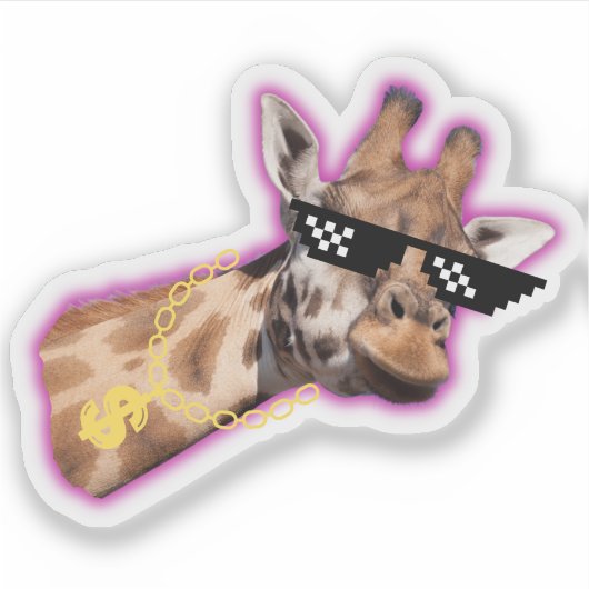 Creative Giraffe Sticker (Vorderseite)