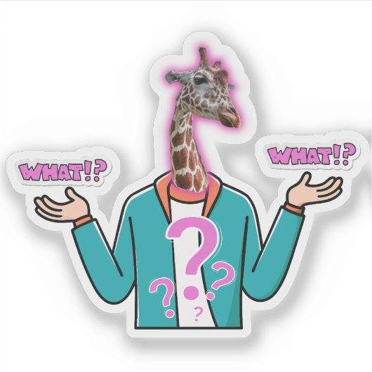 Creative Giraffe Sticker (Vorderseite)