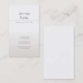 Creative Glam Imitate Silver Modern Beruflich Luxe Visitenkarte (Vorne/Hinten)