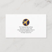 Creative Globe Quadrant Border Account Manager Visitenkarte (Rückseite)