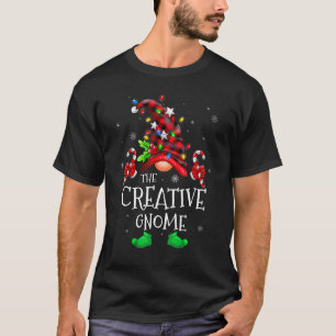 Creative Gnome Buffalo Kariert Matching Family Chr T-Shirt