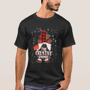 Creative Gnome Buffalo Kariert Matching Family Chr T-Shirt