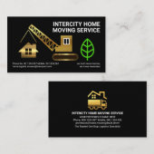 Creative Gold Crane Moving Zuhause Transport Visitenkarte (Vorne/Hinten)