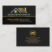 Creative Gold Dachdecker Grenzbau Visitenkarte (Vorne/Hinten)