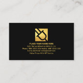 Creative Gold Electrical Zuhause Wire Visitenkarte (Rückseite)