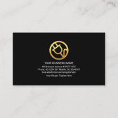 Creative Gold Electrician Bulb Electrical Service Visitenkarte (Rückseite)