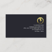 Creative Gold Gebäude Electrical Power Line Visitenkarte (Rückseite)