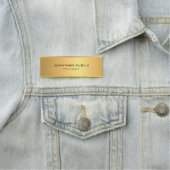 Creative Gold Hintergrundvorlage Modernes Elegant Namensschild (Beispiel)