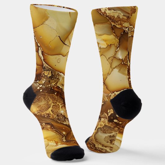 Creative Gold-Marmordesign Socken (Gewinkelt)