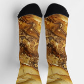 Creative Gold-Marmordesign Socken (Oben)