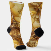 Creative Gold-Marmordesign Socken (Gewinkelt)