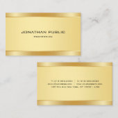 Creative Gold Moderne Minimalistische Vorlage Eleg Visitenkarte (Vorne/Hinten)
