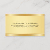 Creative Gold Moderne Minimalistische Vorlage Eleg Visitenkarte (Rückseite)