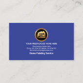 Creative Gold Roller Paint Brush Handyman Painter  Visitenkarte (Rückseite)