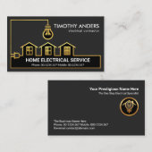 Creative Gold Zuhause Electrical Wire Circuit Powe Visitenkarte (Vorne/Hinten)