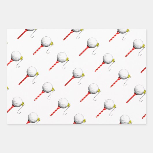 Creative Golf Christmas Geschenkpapier Set (Vorderseite 2)