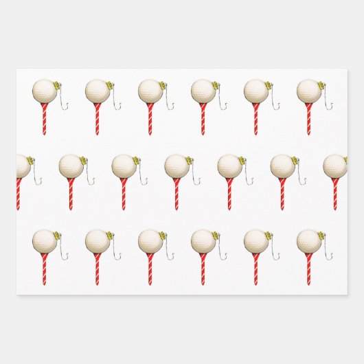 Creative Golf Christmas Geschenkpapier Set (Vorderseite 2)