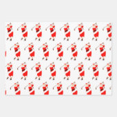 Creative Golf Christmas Geschenkpapier Set (Vorderseite)