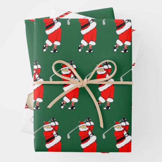 Creative Golf Christmas Geschenkpapier Set (Beispiel)