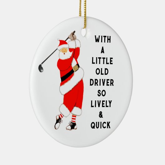 Creative Golf Christmas Keramikornament (Rechts)