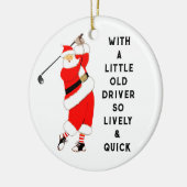 Creative Golf Christmas Keramikornament (Links)