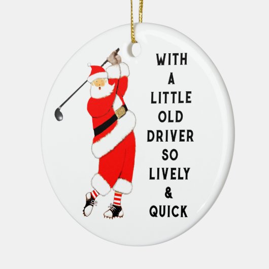 Creative Golf Christmas Keramikornament (Links)